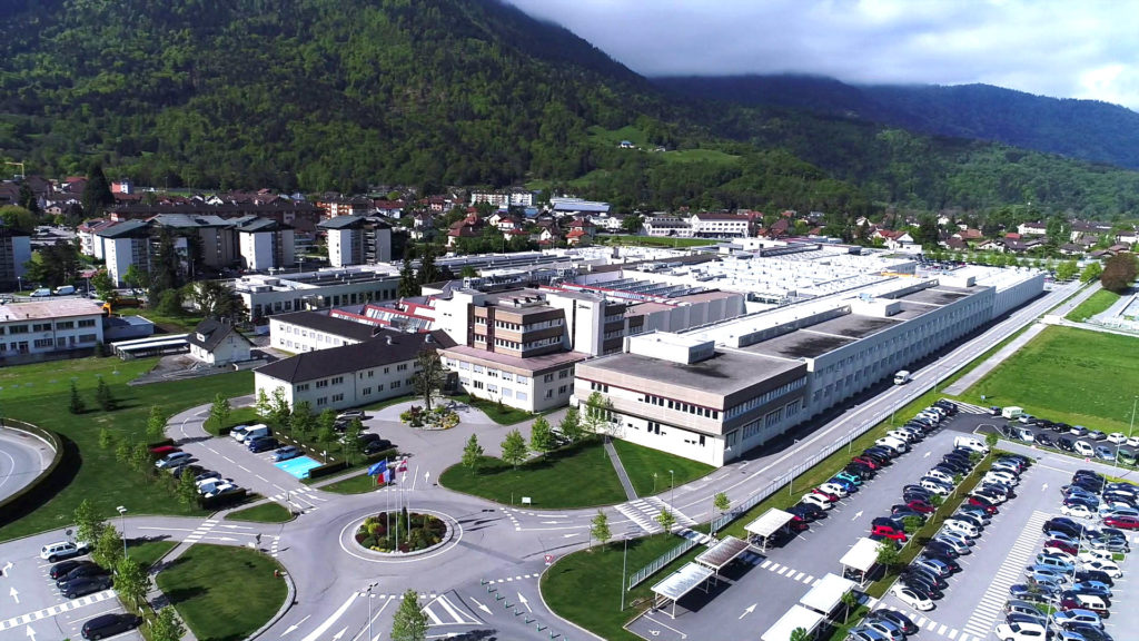Photo du ciel de l'usine Stäubli